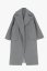 Šedý oversize kabát Imperial z vlnenej zmesi – minimalistický taliansky štýl