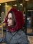 balaklava burgundy červená viskóza dámska luxe