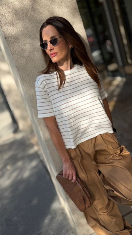 upletovy top begi biela uni