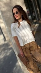 upletovy top begi biela uni
