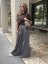 Dámske sivé široké nohavice Imperial s vysokým pásom z jemne splývavého materiálu