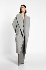 Šedý oversize kabát Imperial z vlnenej zmesi – minimalistický taliansky štýl Šedý oversize kabát Imperial z vlnenej zmesi – minimalistický taliansky štýl