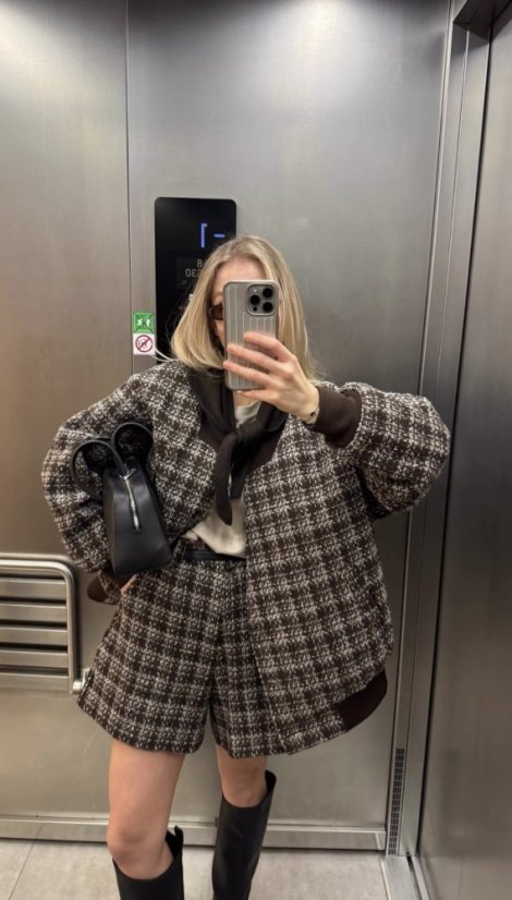 Bomber kabátová bunda marrone hnedá