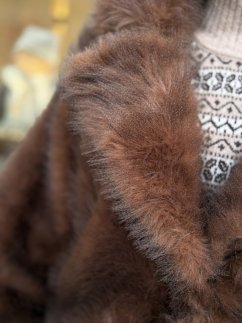 hnedý dámsky kožuch pelliccia oversize hnedý dámsky kožuch pelliccia oversize