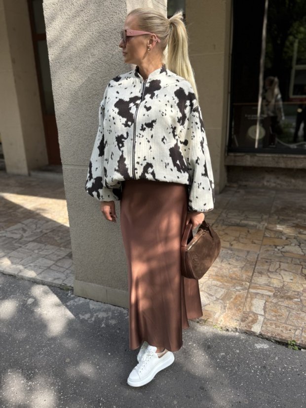Imperial bunda bomber - Farba: Biela, Veľkosť: M