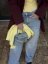 bledomodré dámske rifle wide leg s vysokým pásom a širokým strihom